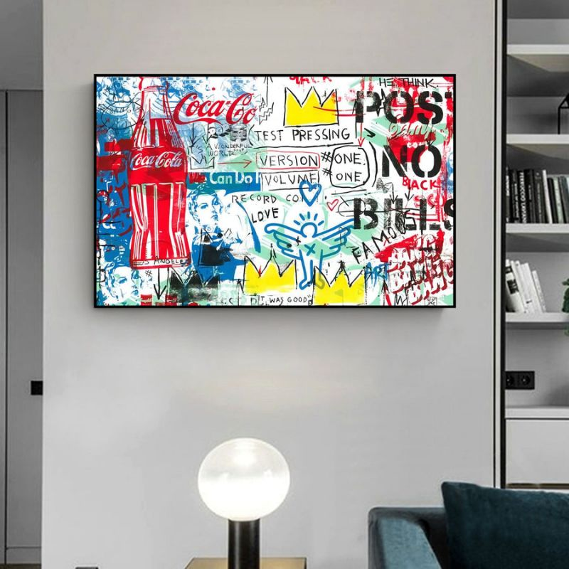 Artpnt Original Abstract Street Art - Expressive Urban Canvas Wall Art for Modern Decor #ASA006