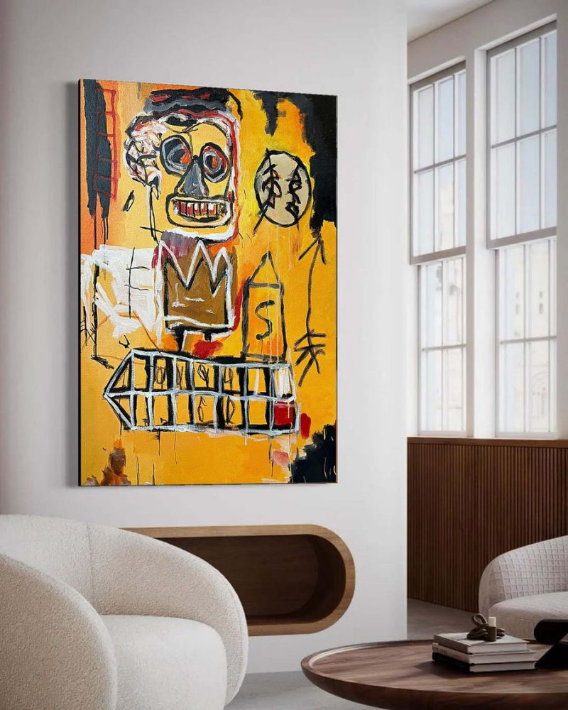Artpnt Original Abstract Street Art - Expressive Urban Canvas Wall Art for Modern Decor #ASA005