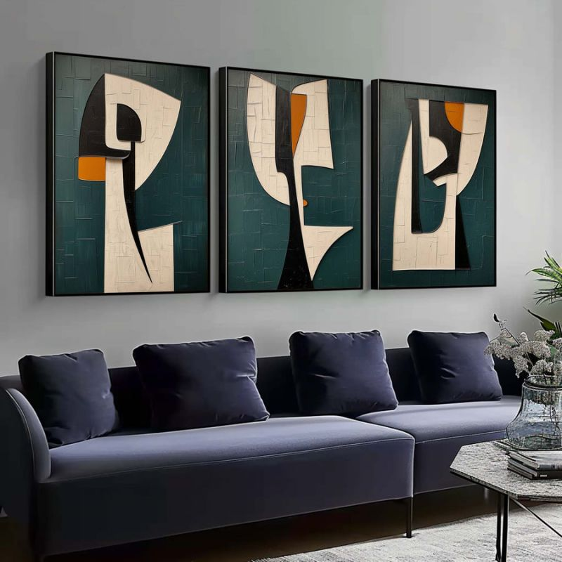 Artpnt Abstract Painting Set Of 2 Home Decor #APS0149
