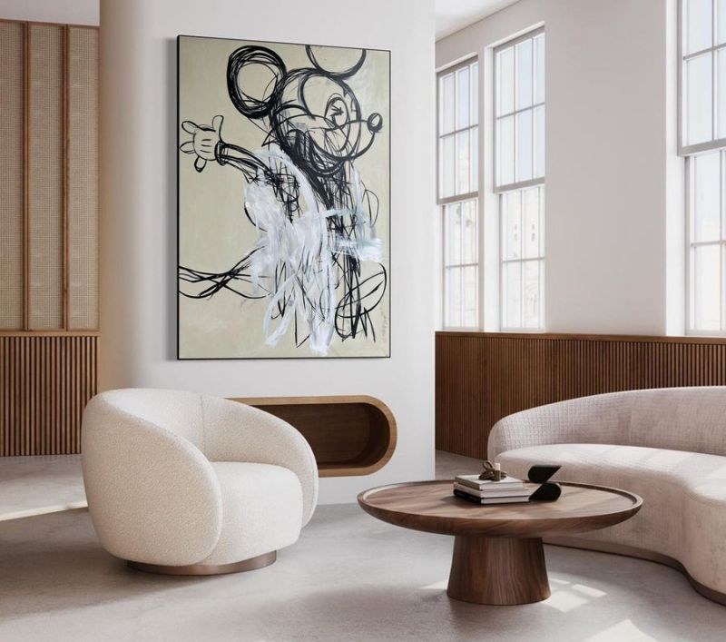 Artpnt Original Abstract Street Art - Expressive Urban Canvas Wall Art for Modern Decor #ASA1042