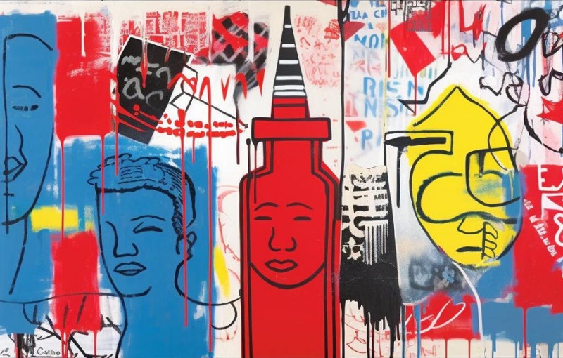 Artpnt Bold Pop Portraits - Modern Pop Wall Art #ABP1003