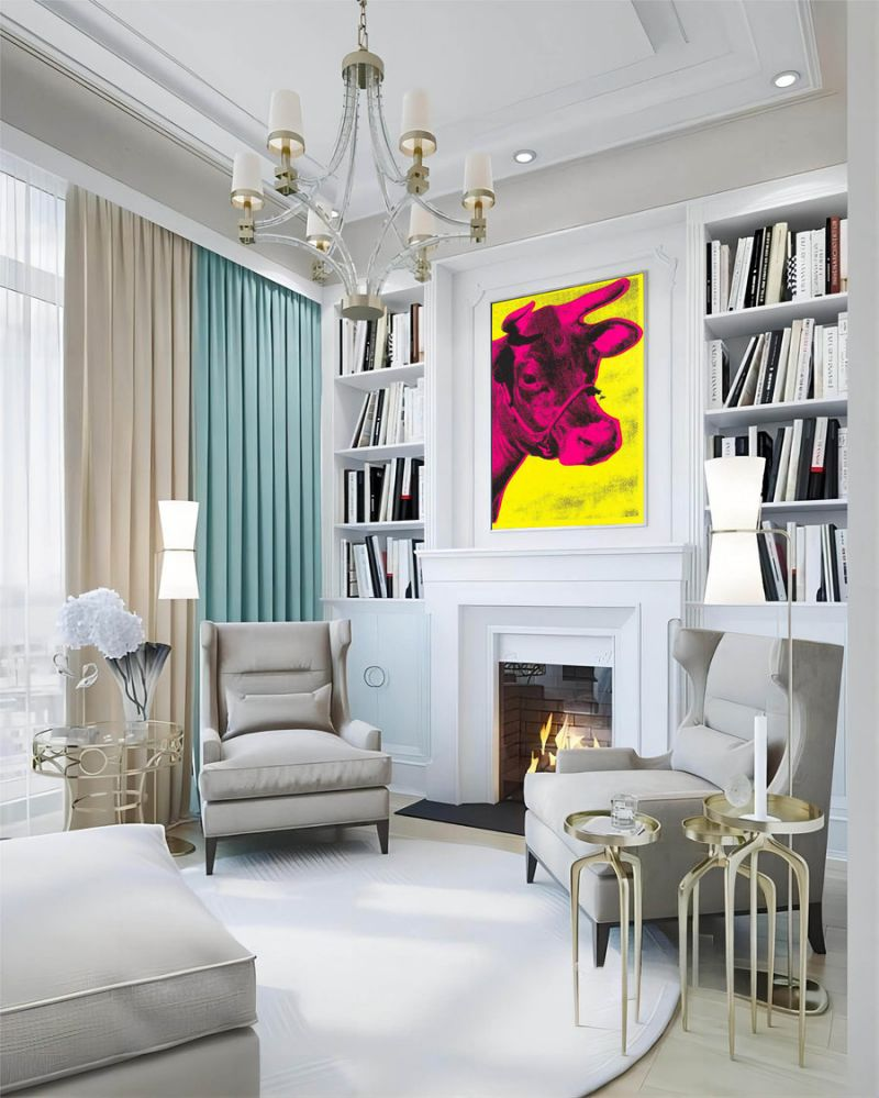 Artpnt Bold Pop Portrait - Colorful Modern Wall Art for Home Decor #BPP104