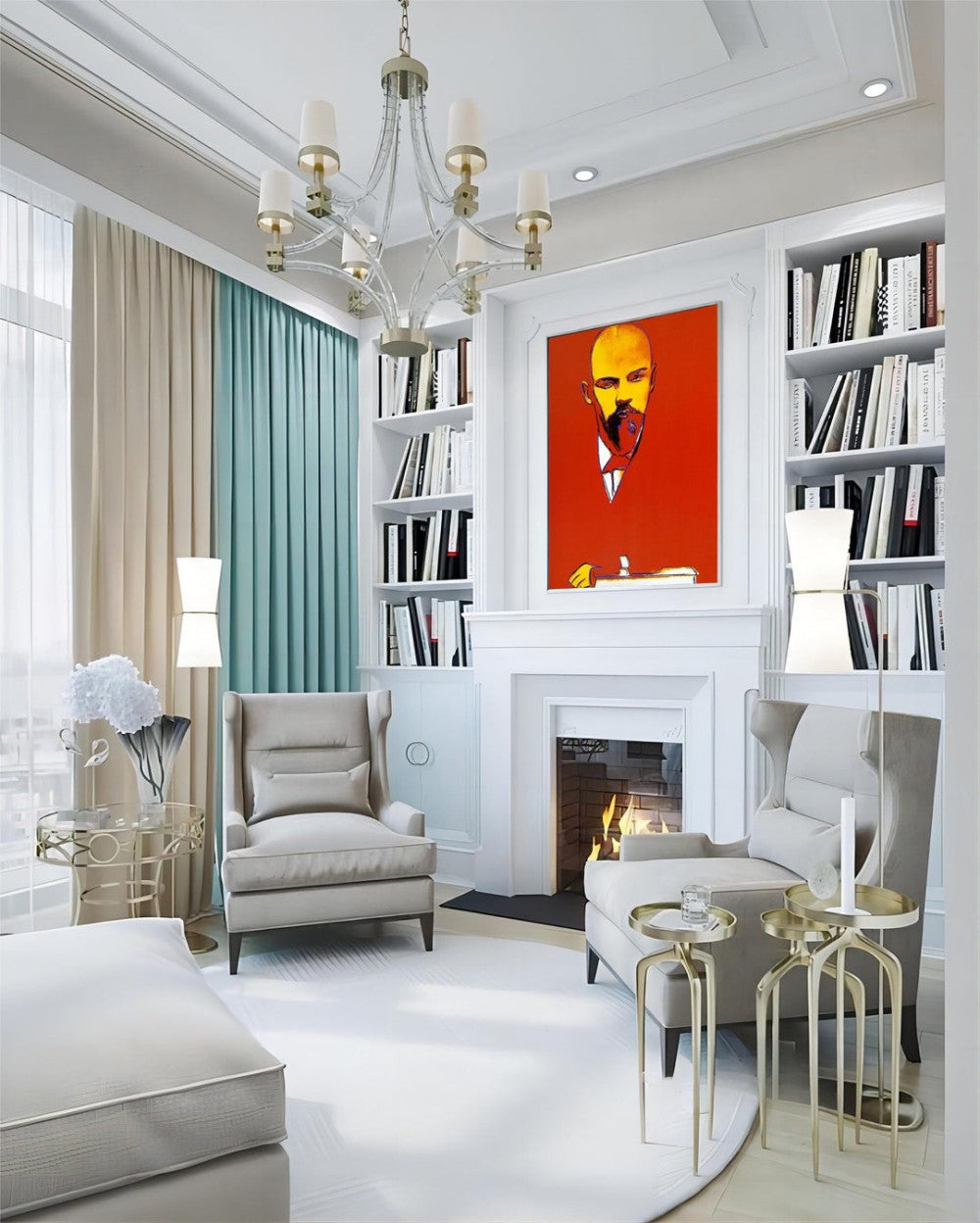 Artpnt Bold Pop Portrait - Colorful Modern Wall Art for Home Decor #BPP2011