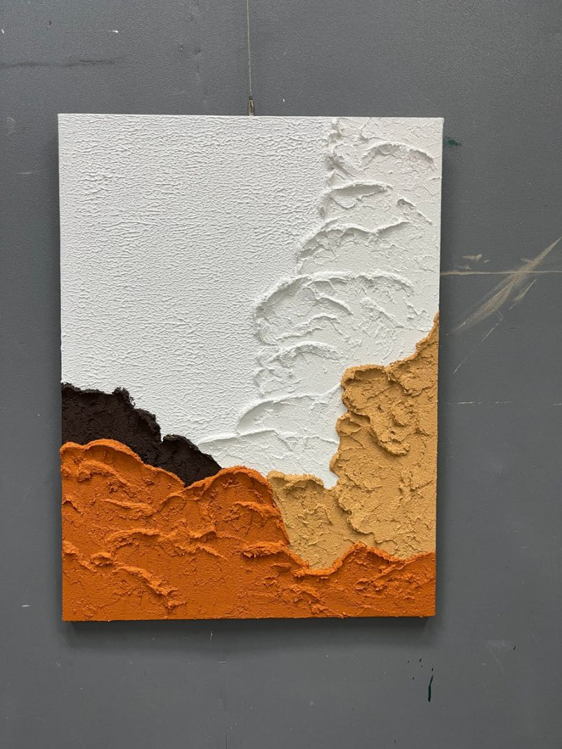 Artpnt Colorful Wall Art - Hand Painted Original Oil Painting #CP1002