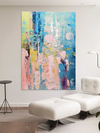 Artpnt Colorful Wall Art - Hand Painted Original Oil Painting #CP1012
