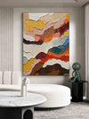 Artpnt Colorful Wall Art - Hand Painted Original Oil Painting #CP056