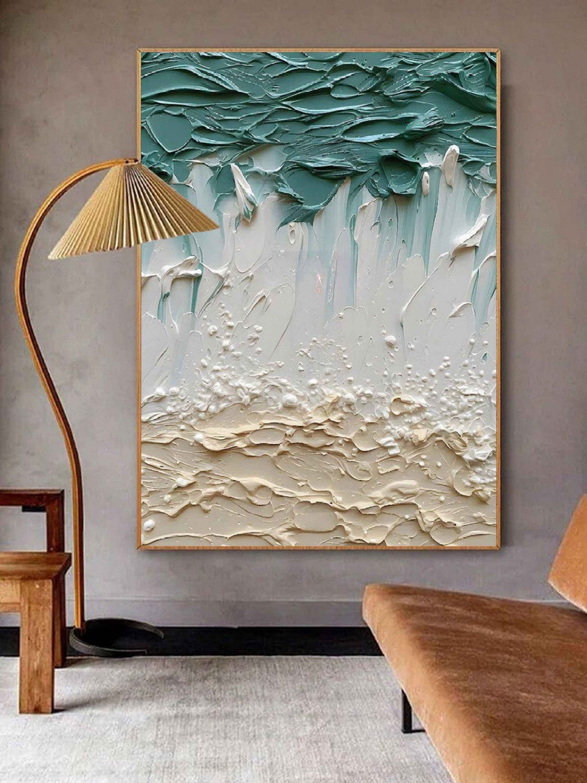 Artpnt Colorful Wall Art - Hand Painted Original Oil Painting #CP067