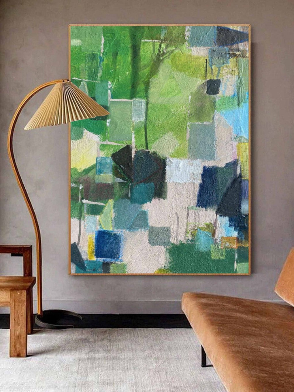 Artpnt Colorful Wall Art - Hand Painted Original Oil Painting #CP089