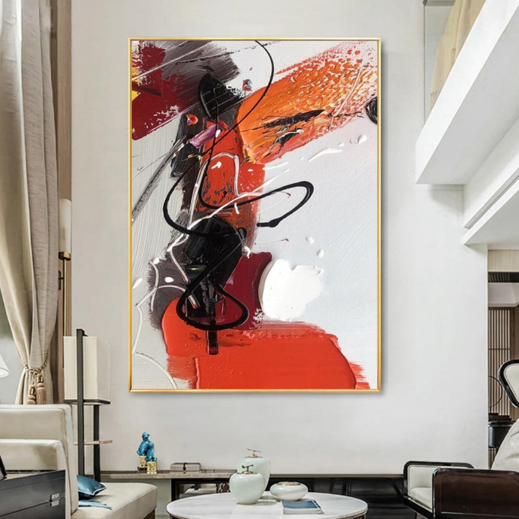 Artpnt Colorful Wall Art - Hand Painted Original Oil Painting #CP1031