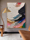 Artpnt Colorful Wall Art - Hand Painted Original Oil Painting #CP1039