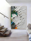 Artpnt Colorful Wall Art - Hand Painted Original Oil Painting #CP1042
