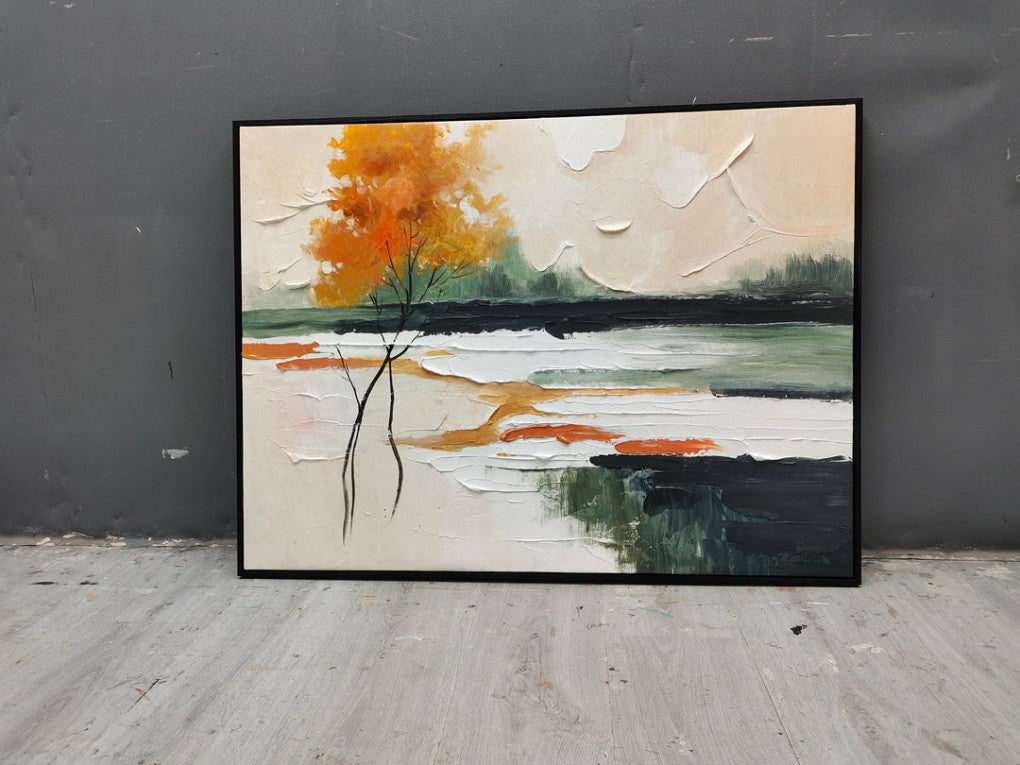 Artpnt Colorful Wall Art - Hand Painted Original Oil Painting #CP118