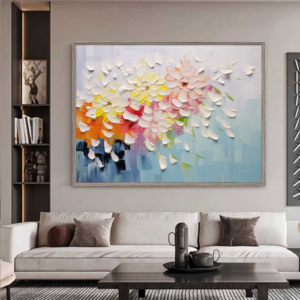 Artpnt Colorful Wall Art - Hand Painted Original Oil Painting #CP128