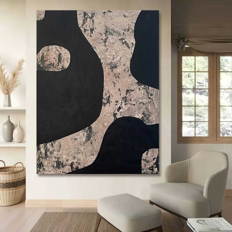 Artpnt Wabi-Sabi black white abstract art#WSW0200