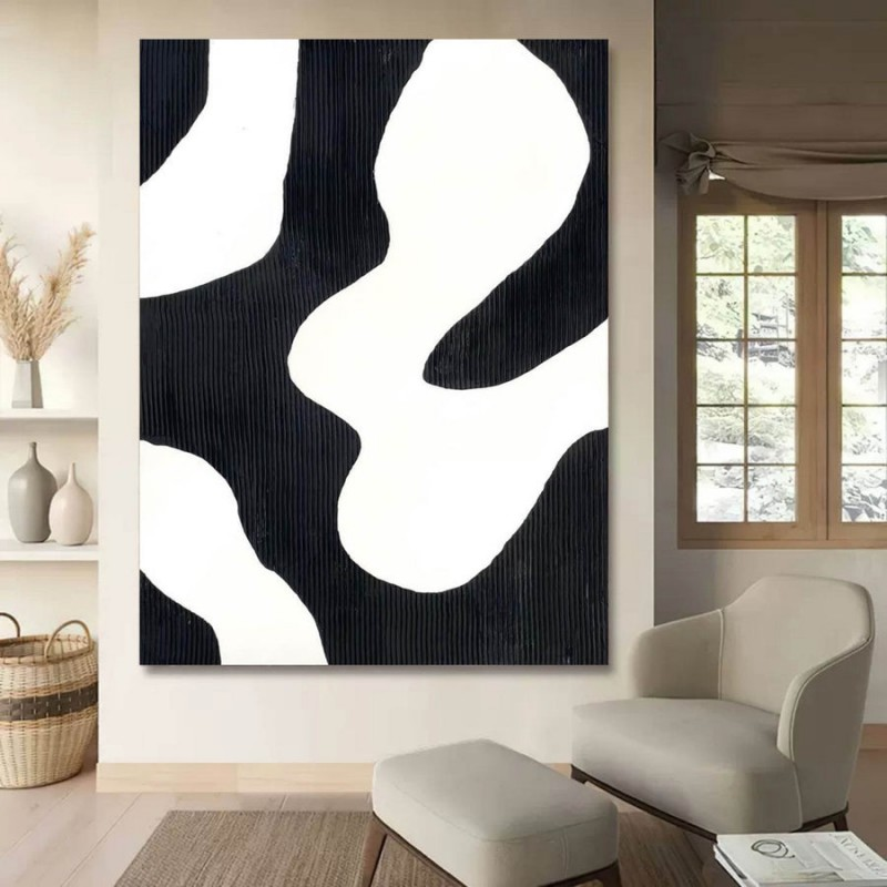 Artpnt Wabi-Sabi black white abstract art#WSW0204