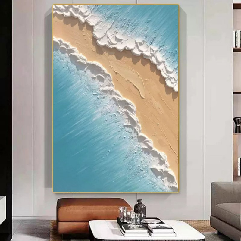 Artpnt Plaster Art Texture Painting Beach Painting #PAT023