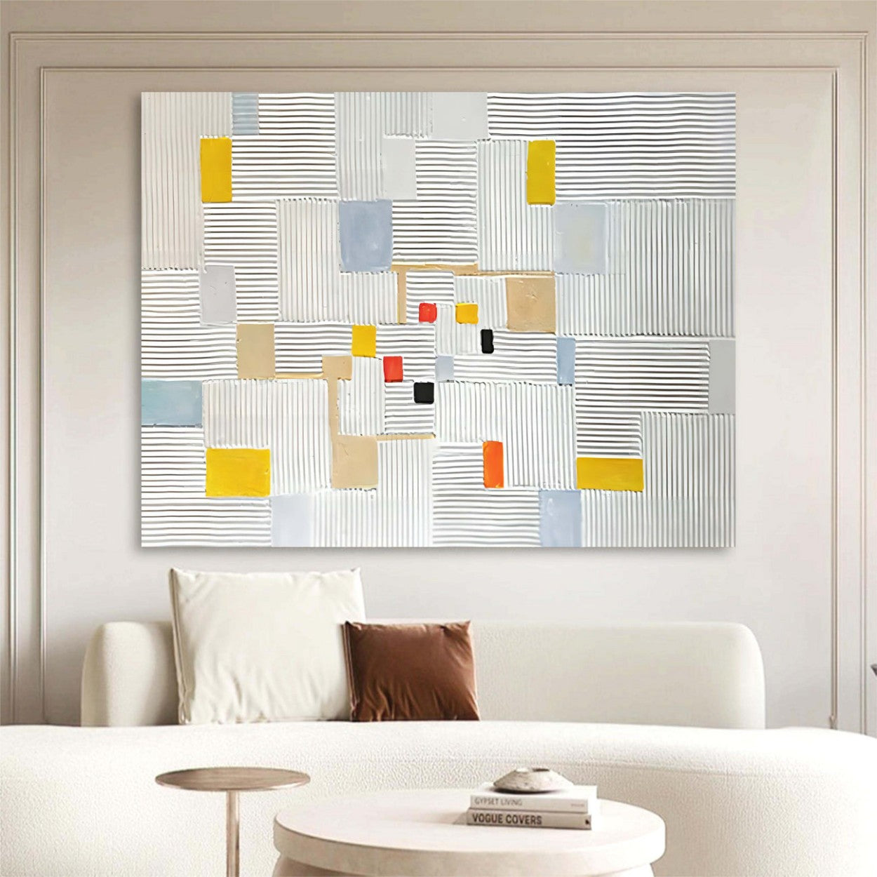 Artpnt Plaster Art Texture Painting Wall Art #PAT0149