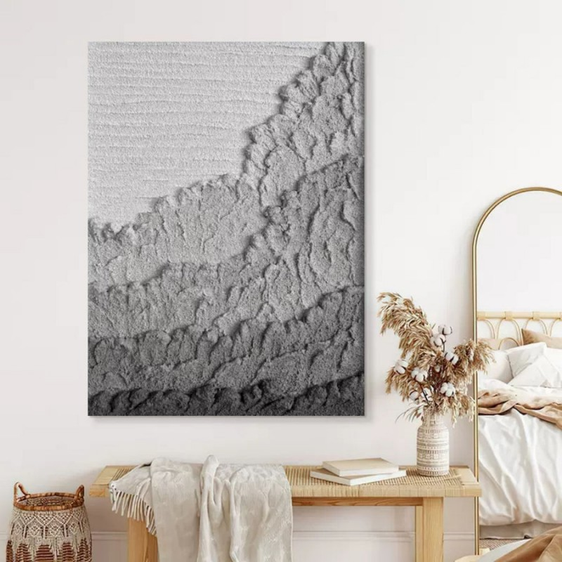 Artpnt Wabi-Sabi black wall art|black canvas painting#AWS140