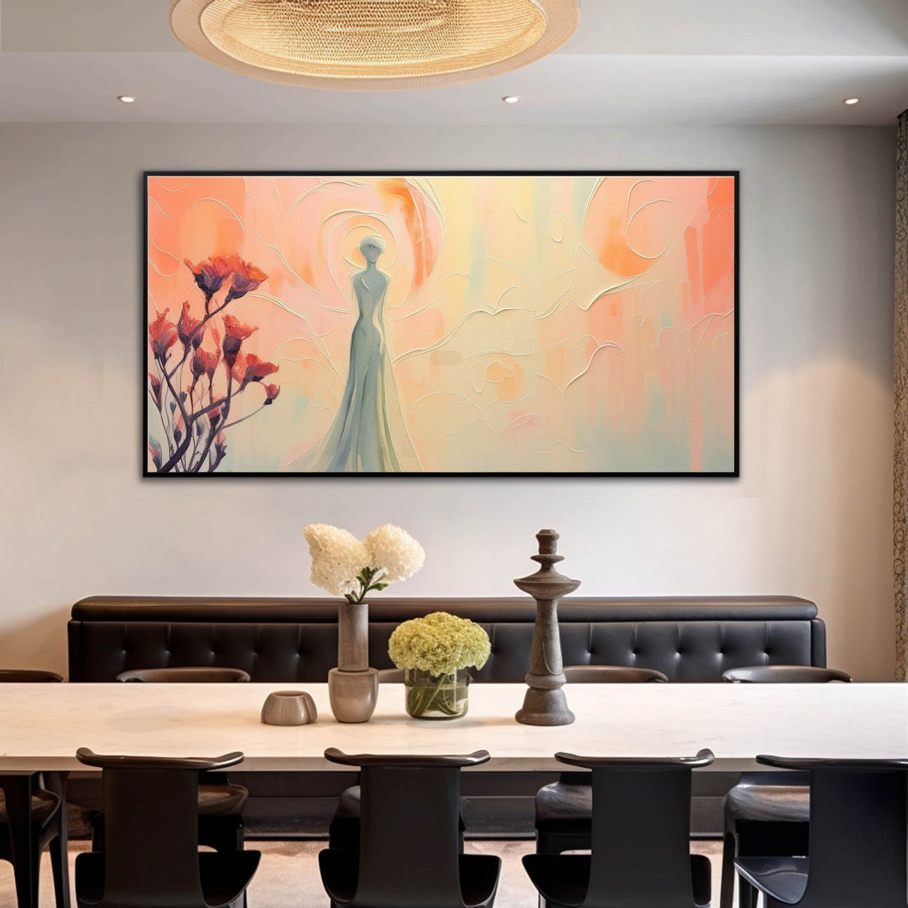 Artpnt Colorful Wall Art - Hand Painted Original Oil Painting #CP135