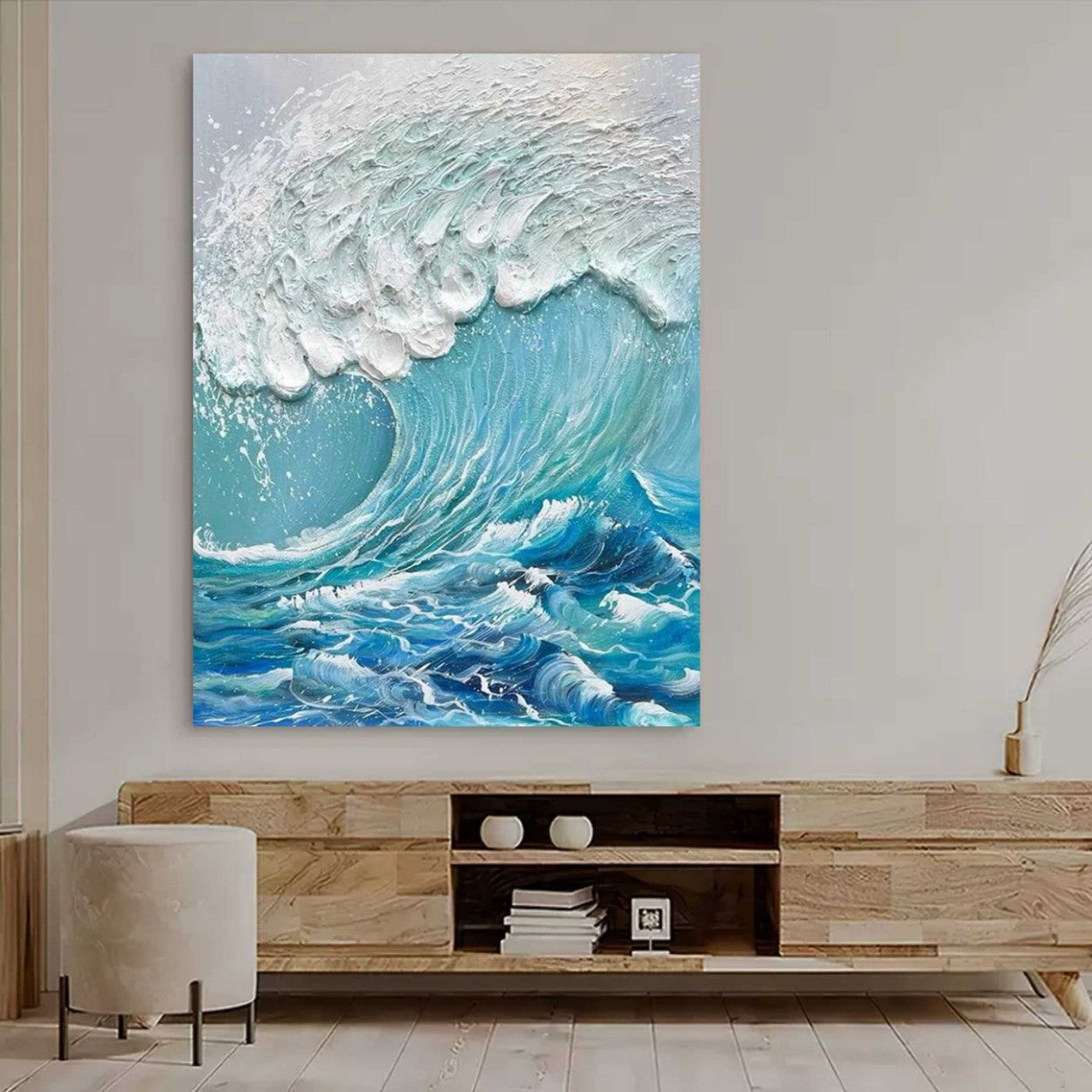 Artpnt Plaster Art Texture Painting Beach Painting #PAT0199