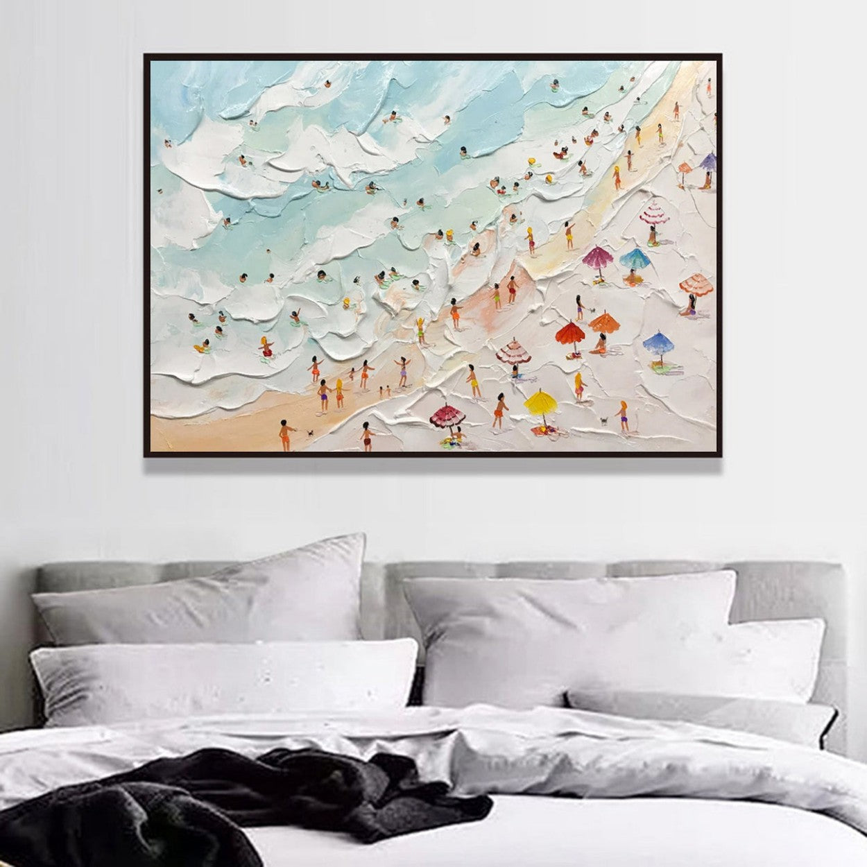 Artpnt Plaster Art Texture Painting Beach Painting #PAT0185