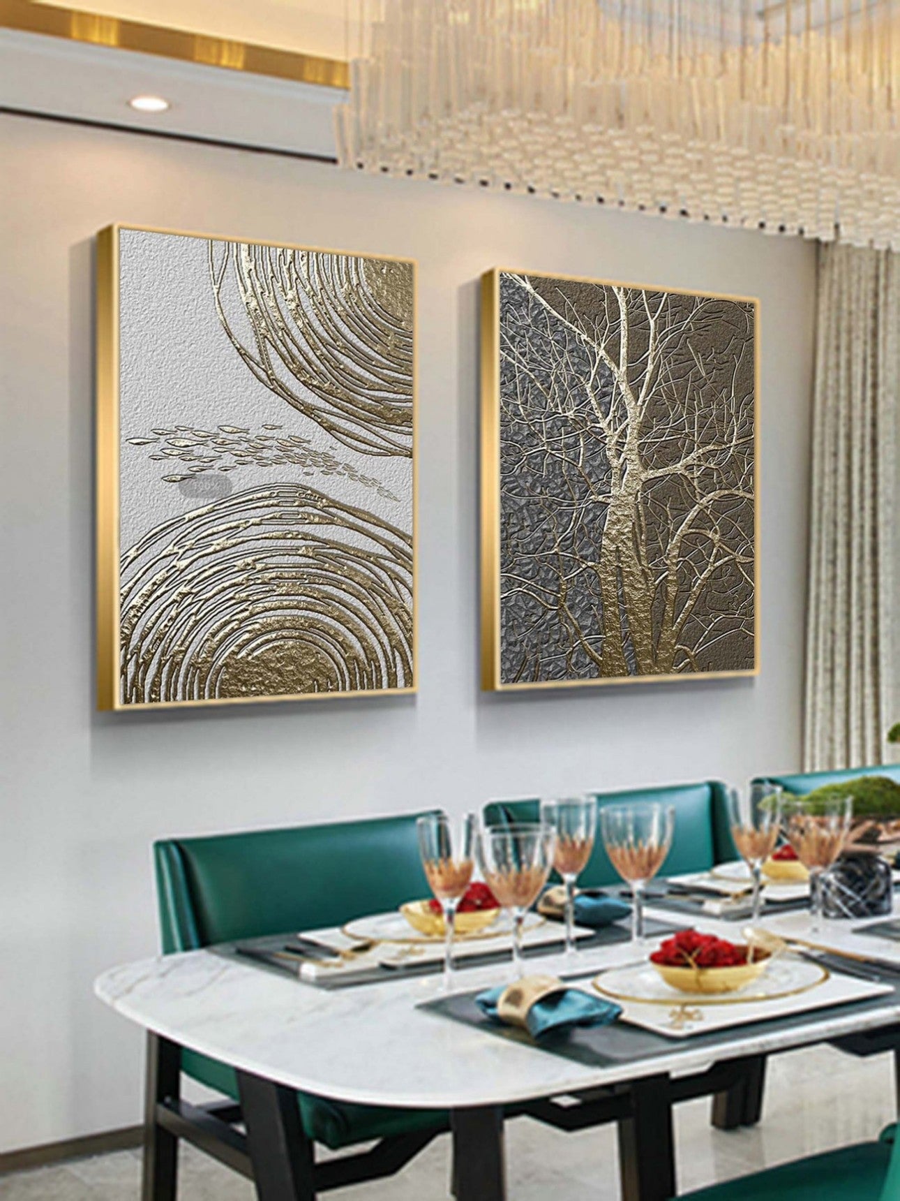 Artpnt Abstract Painting Set Of 2 #APS011