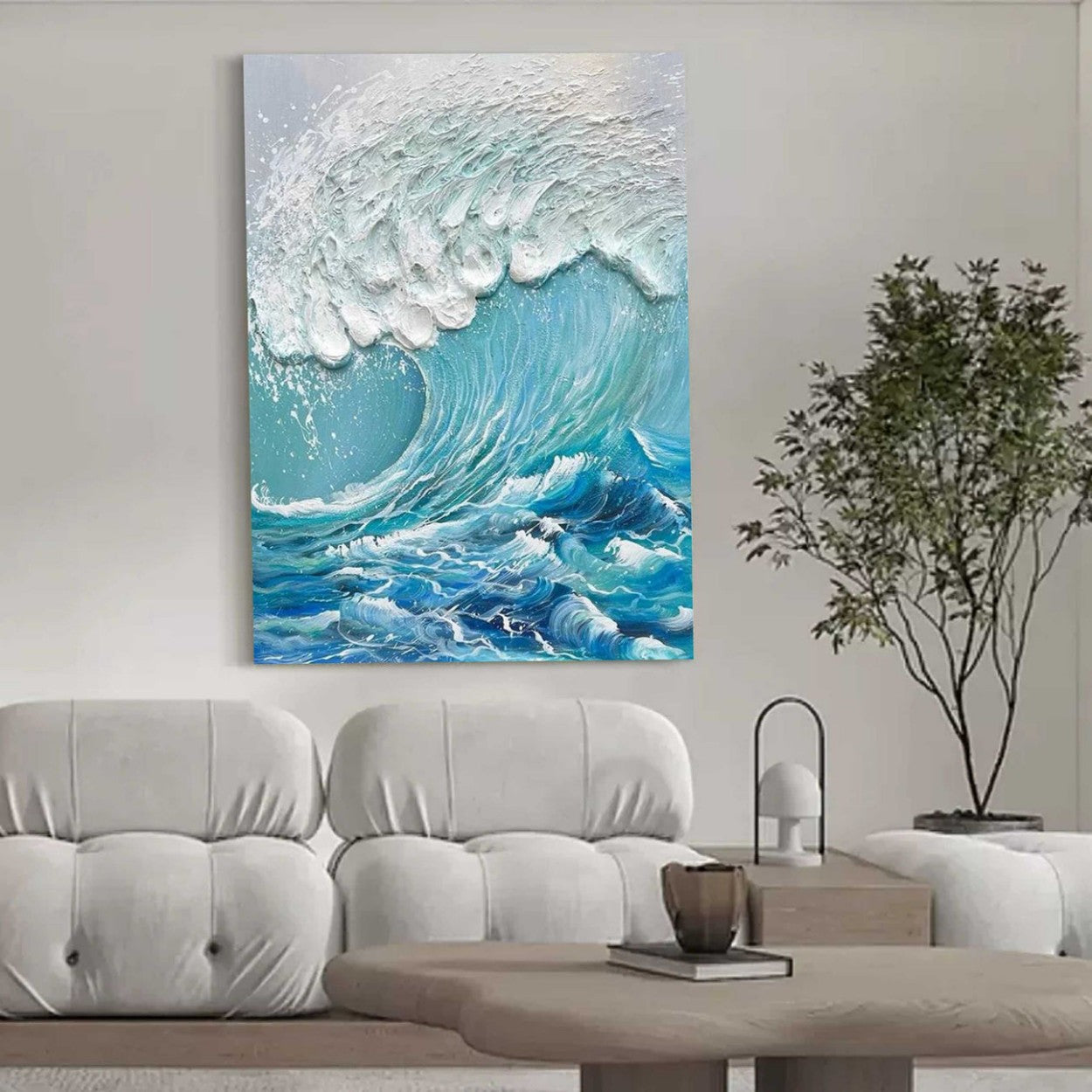 Artpnt Plaster Art Texture Painting Beach Painting #PAT0194