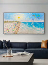 Artpnt Colorful Wall Art - Hand Painted Original Oil Painting #CP036